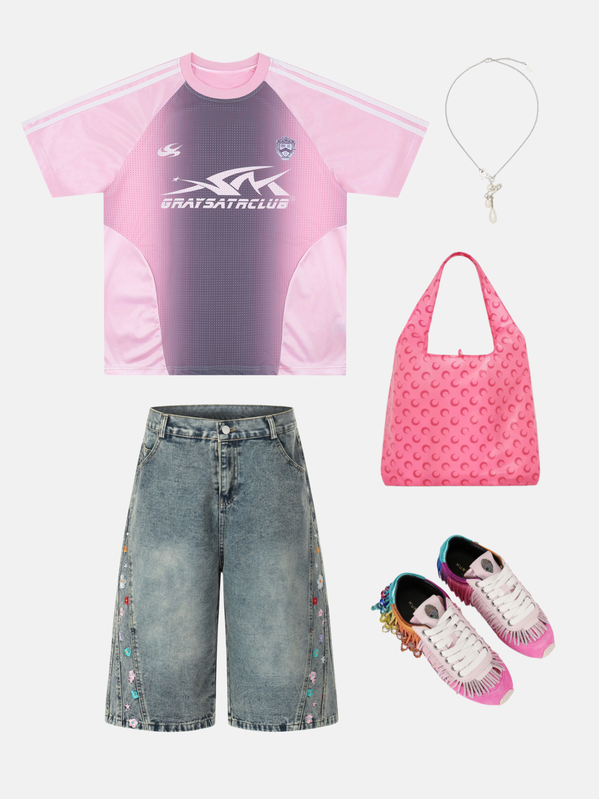 Haaura Color Block Oversized Tee