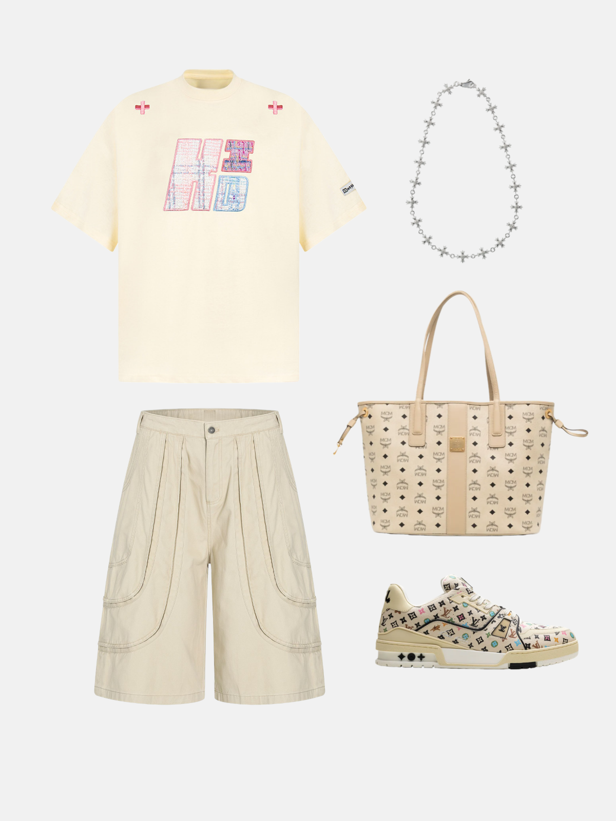 Haaura Curved Panel Longline Shorts