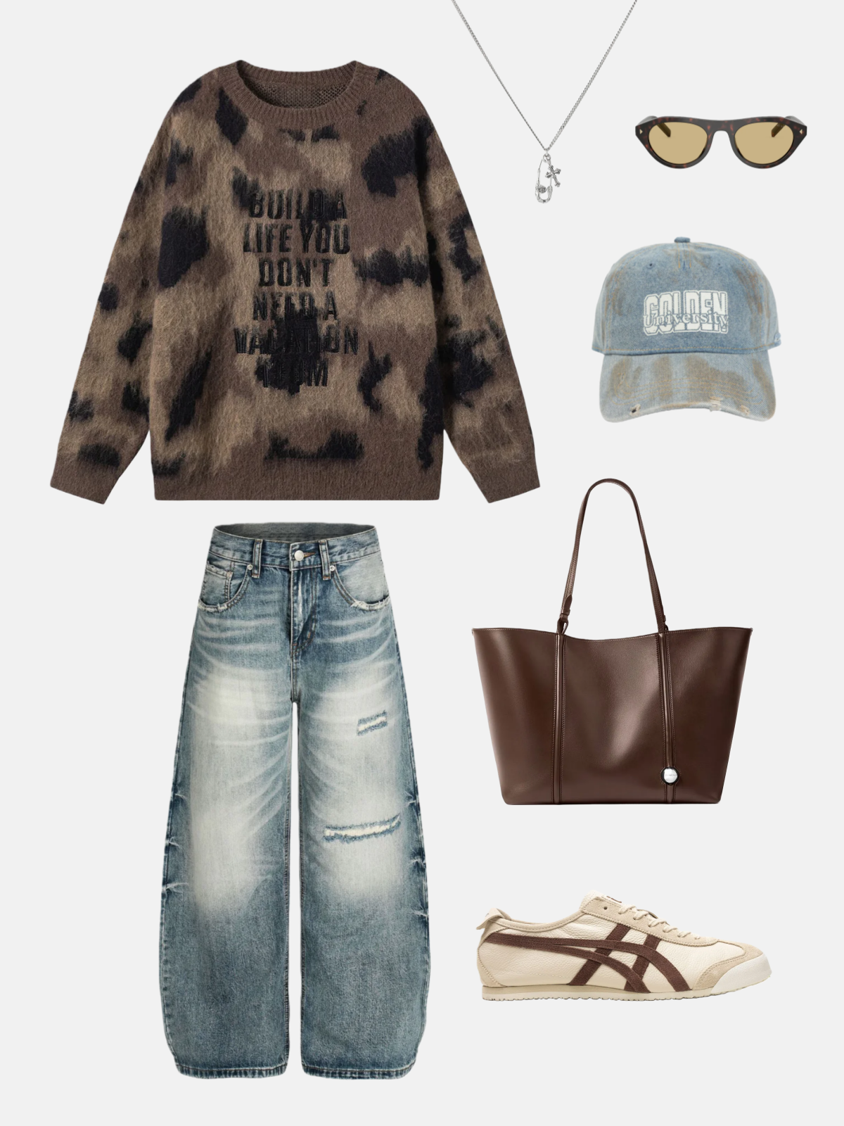 Haaura Life Motto Heather Sweater
