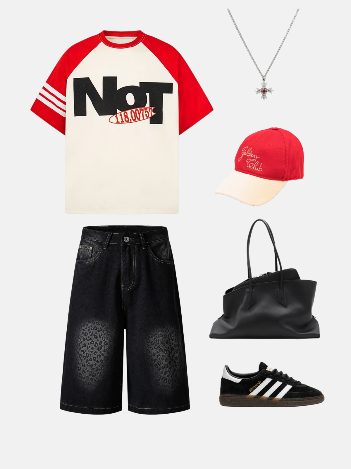 Haaura NOT Graphic Raglan Sleeve Tee