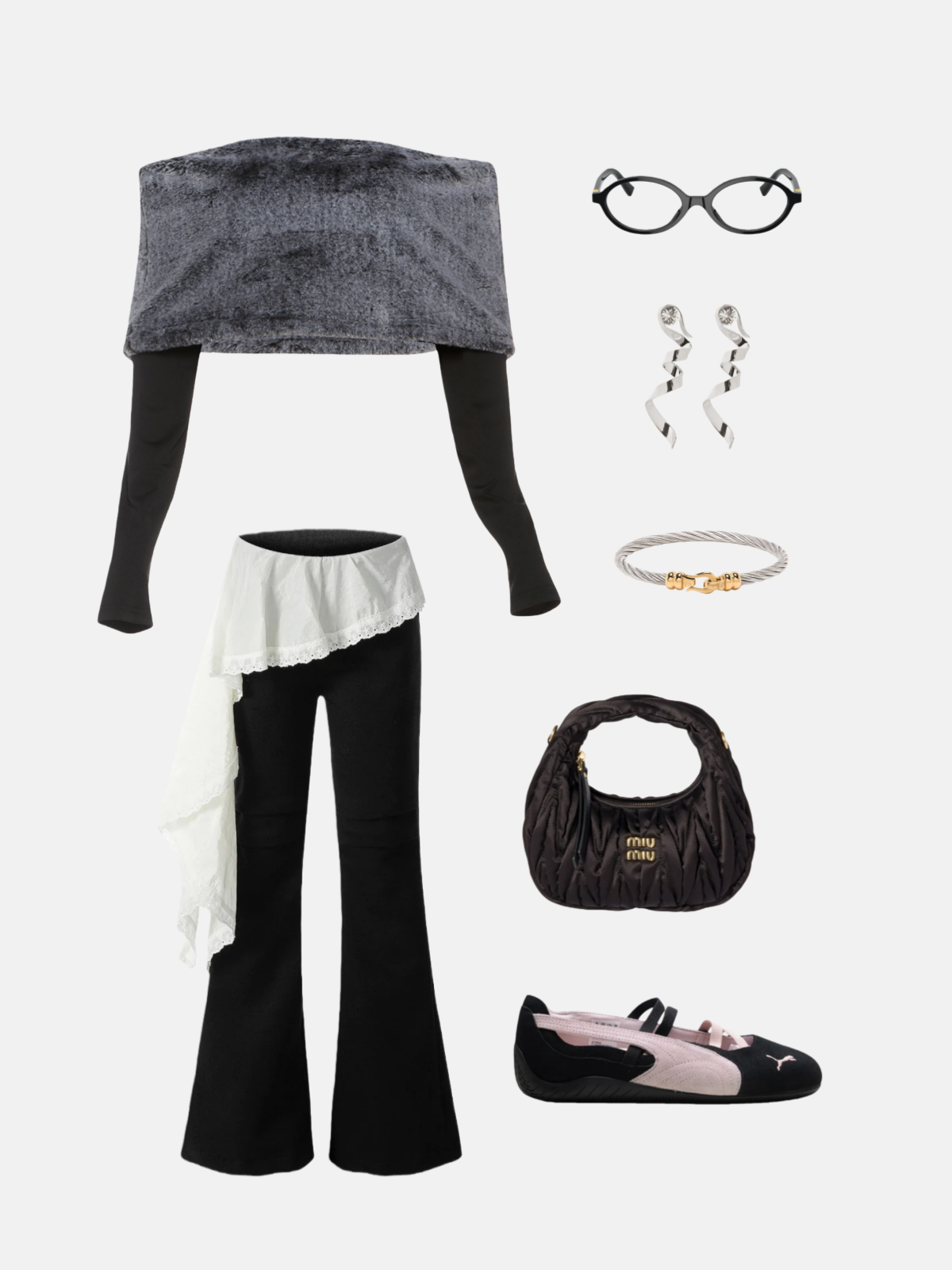 Haaura Off-Shoulder Knit Top