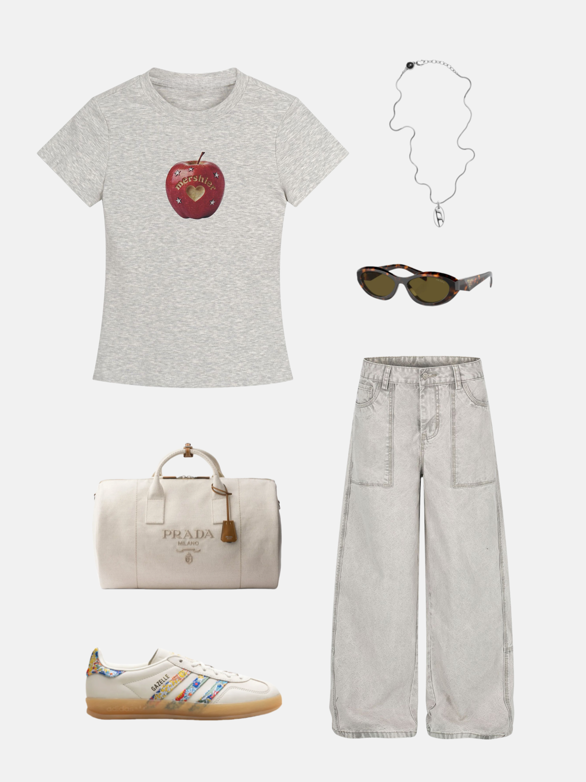 Haaura Patch Pocket Baggy Pants