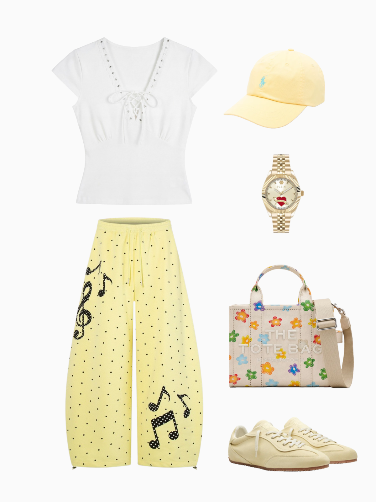 Haaura Polka Dot Baggy Barrel Sweatpants