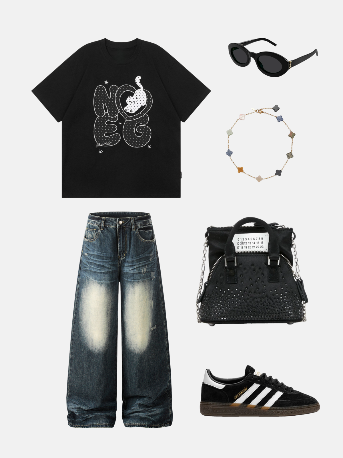 Haaura “Purr-fect Heart” Minimalist Cat Graphic Tee