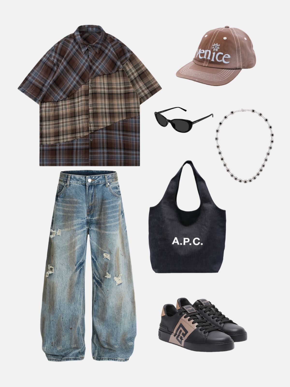 Haaura Rip Wash Super Baggy Jeans