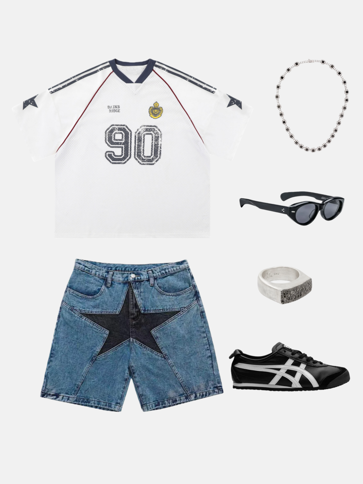 Haaura Star Patchwork Jorts