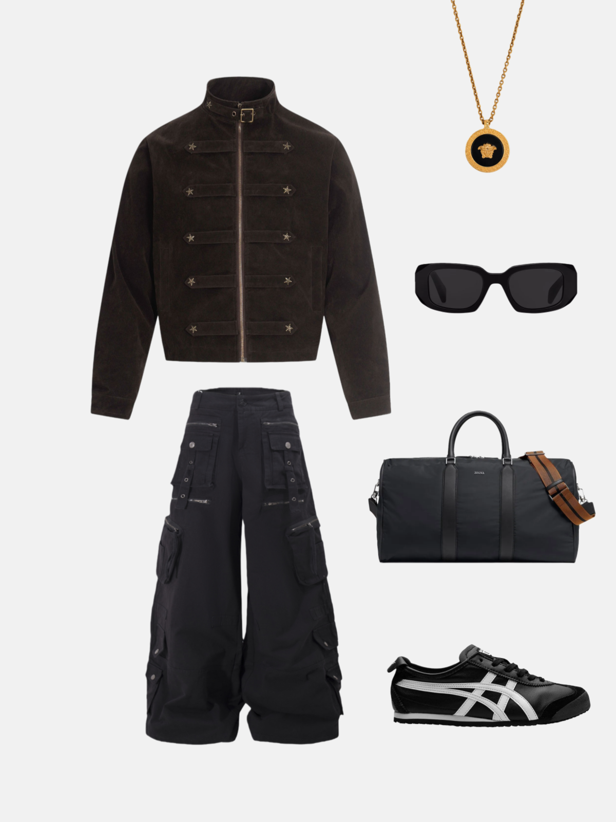 Haaura Star Strap Zip Up Jacket