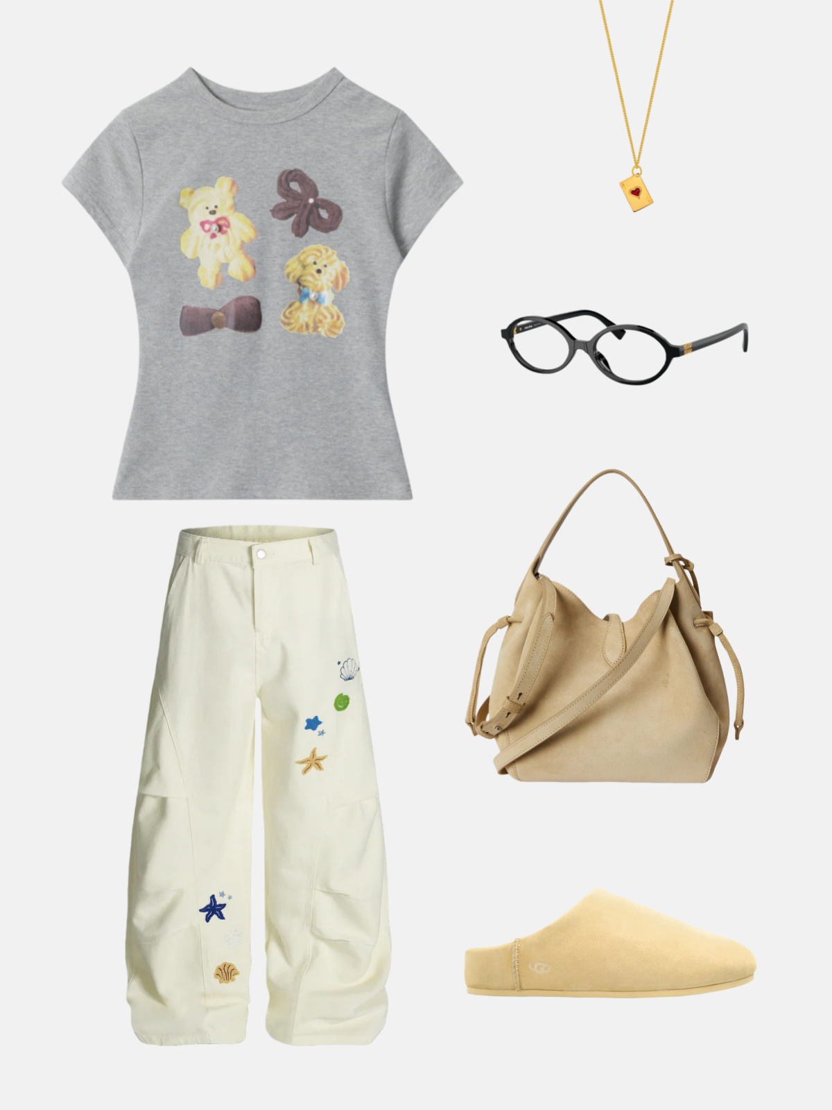 Haaura Teddy Bow Graphic Tee