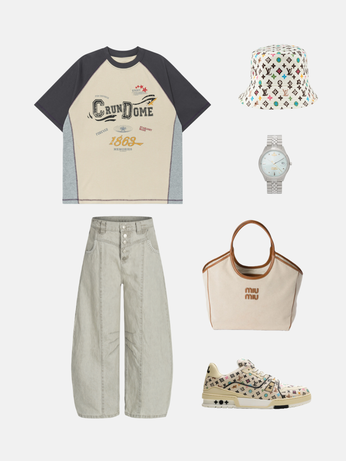 Haaura Vintage Colorblock Tee