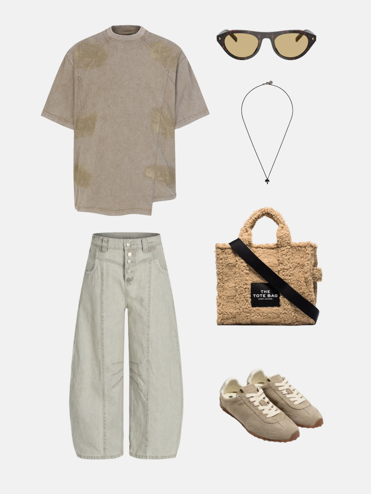 Haaura Washed Panel Construction Tee