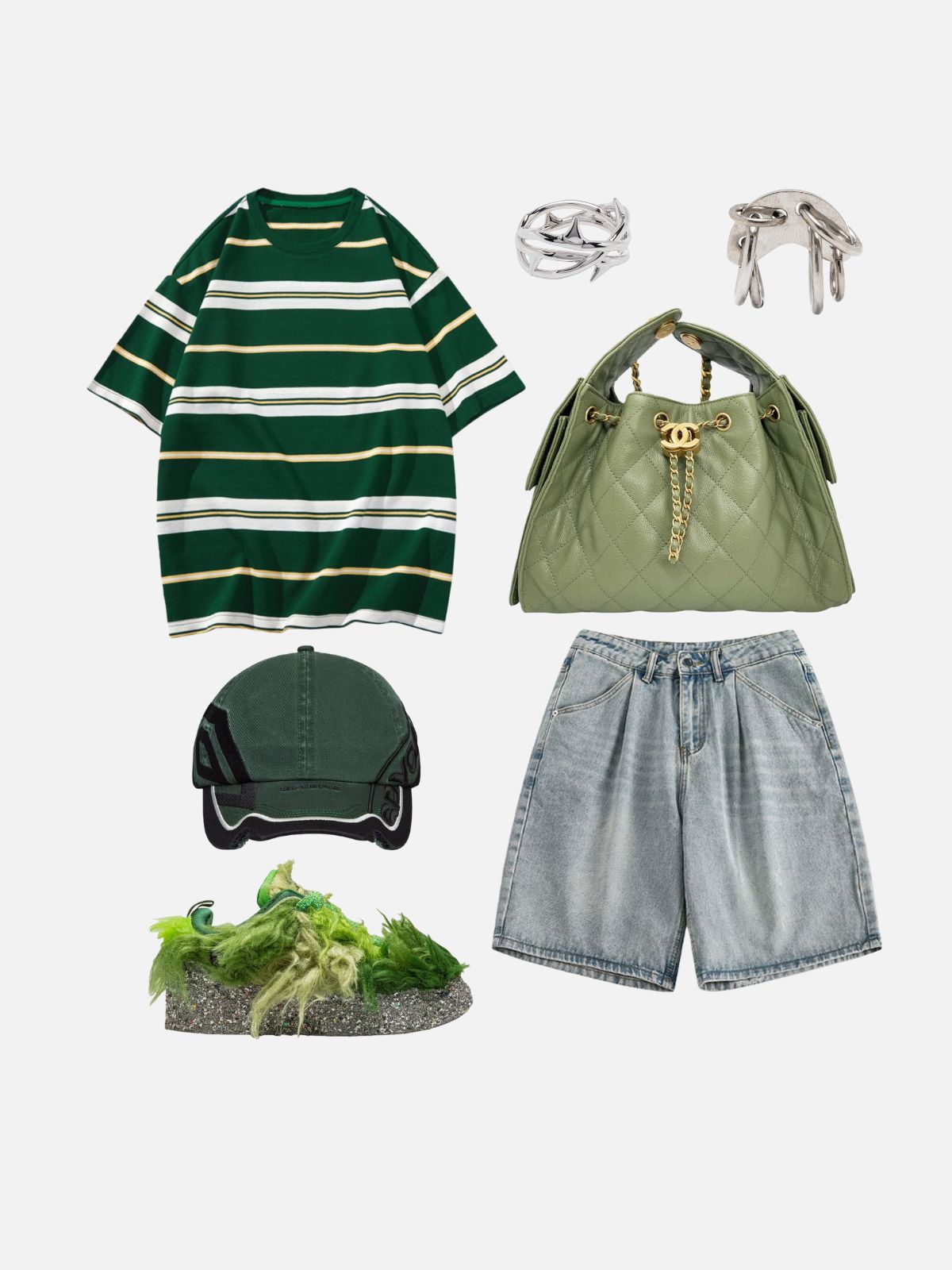 Haaura Washed Wrinkle Jorts