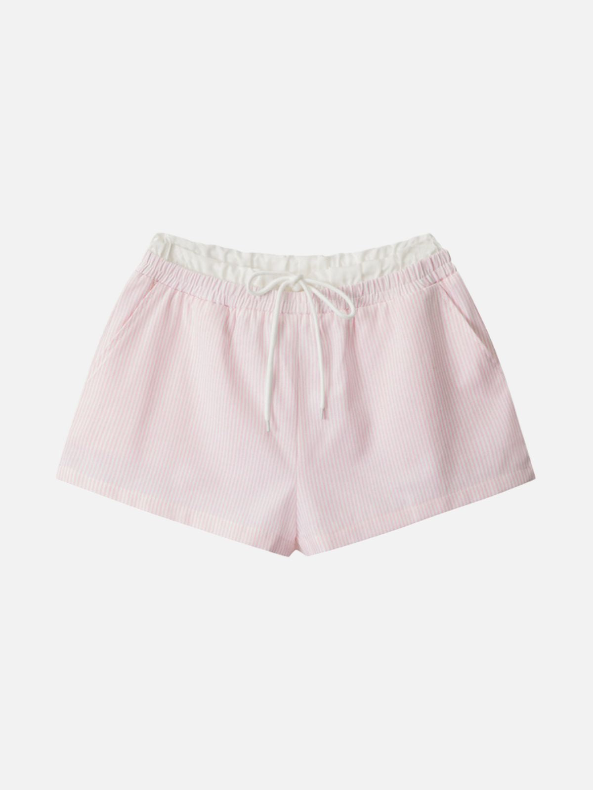 Haaura Stripe Double Waist Micro Shorts