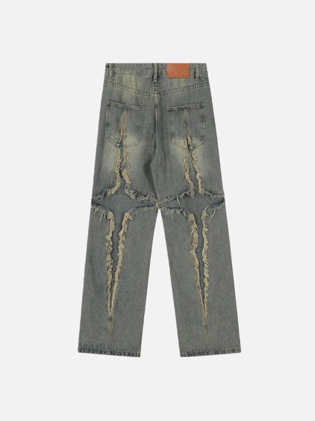 Haaura Washed Fringe Jeans