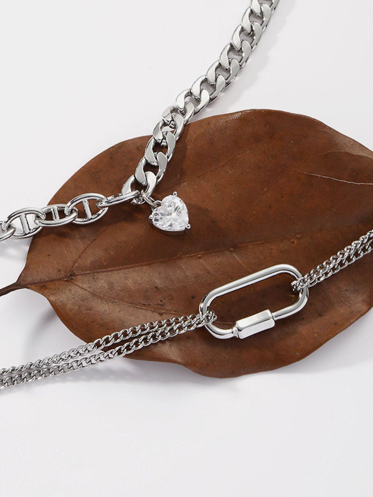 Haaura Heart Pendant Layered Necklace