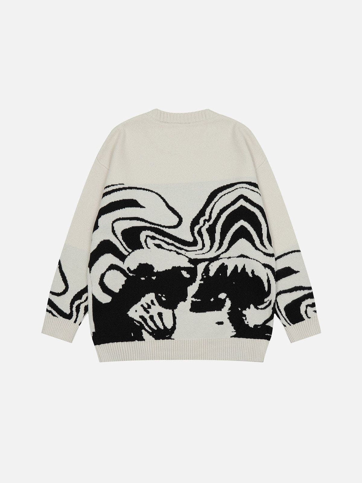 Haaura Skeleton Portrait Graphic Sweater