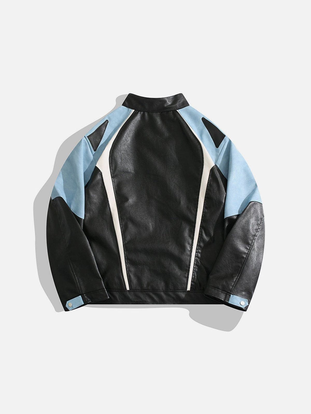 Veste de moto en similicuir Haaura