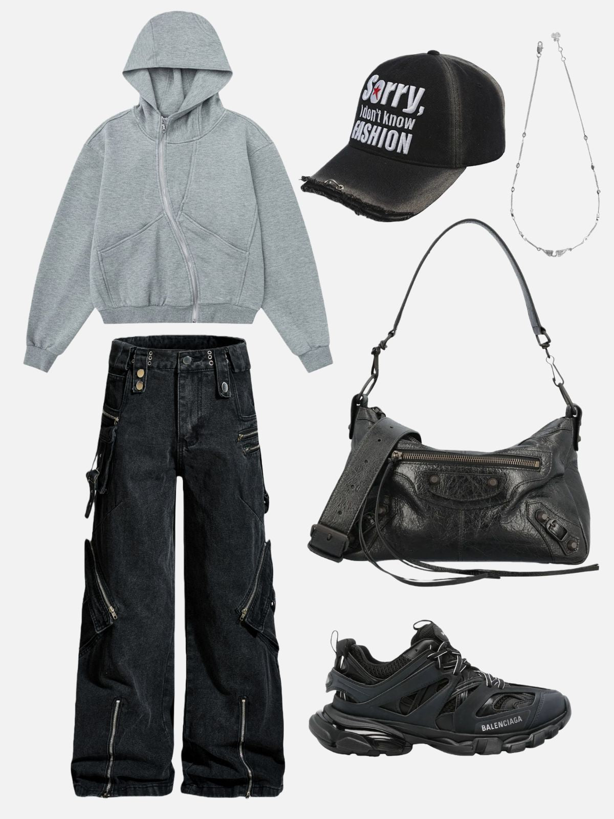 Haaura Deconstructive Zip Up Hoodie