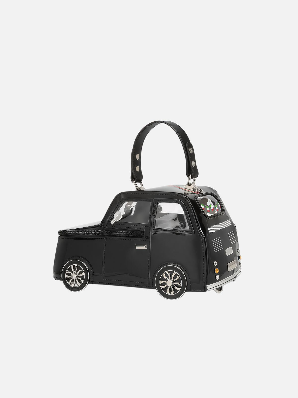3D Car-Shaped Leather Handbag