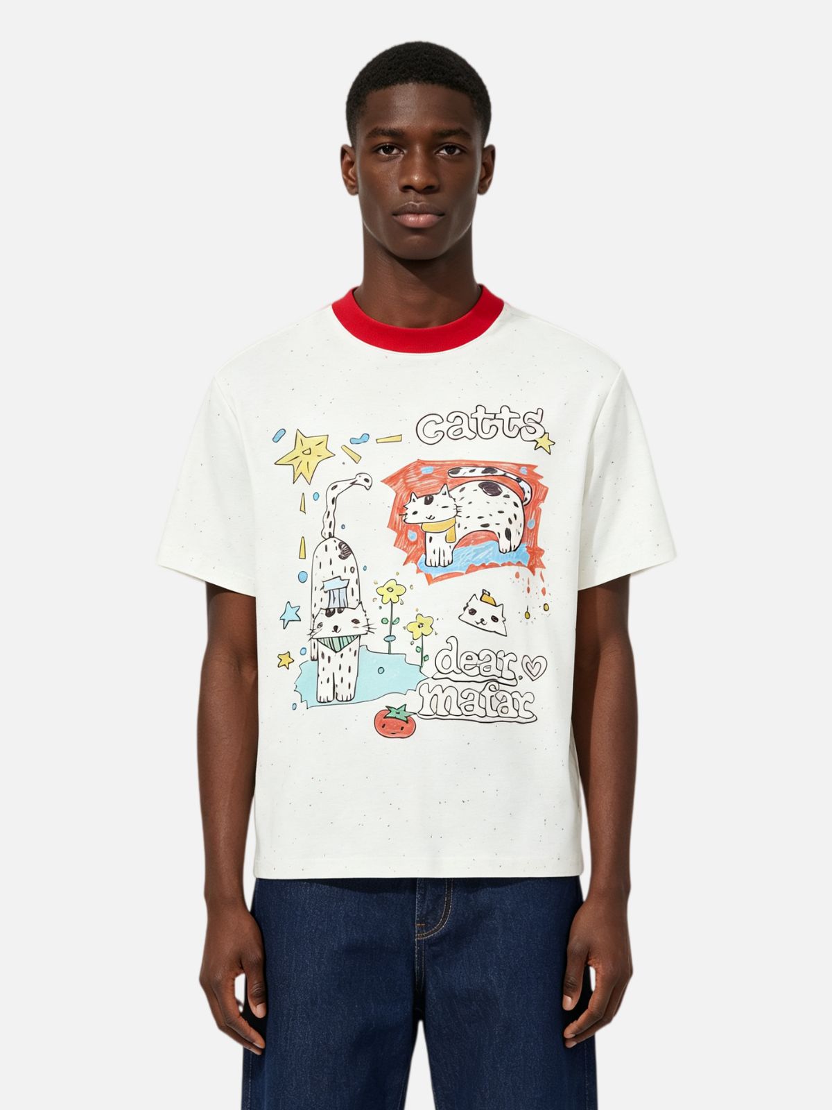 Haaura Doodle Cat Graphic Tee
