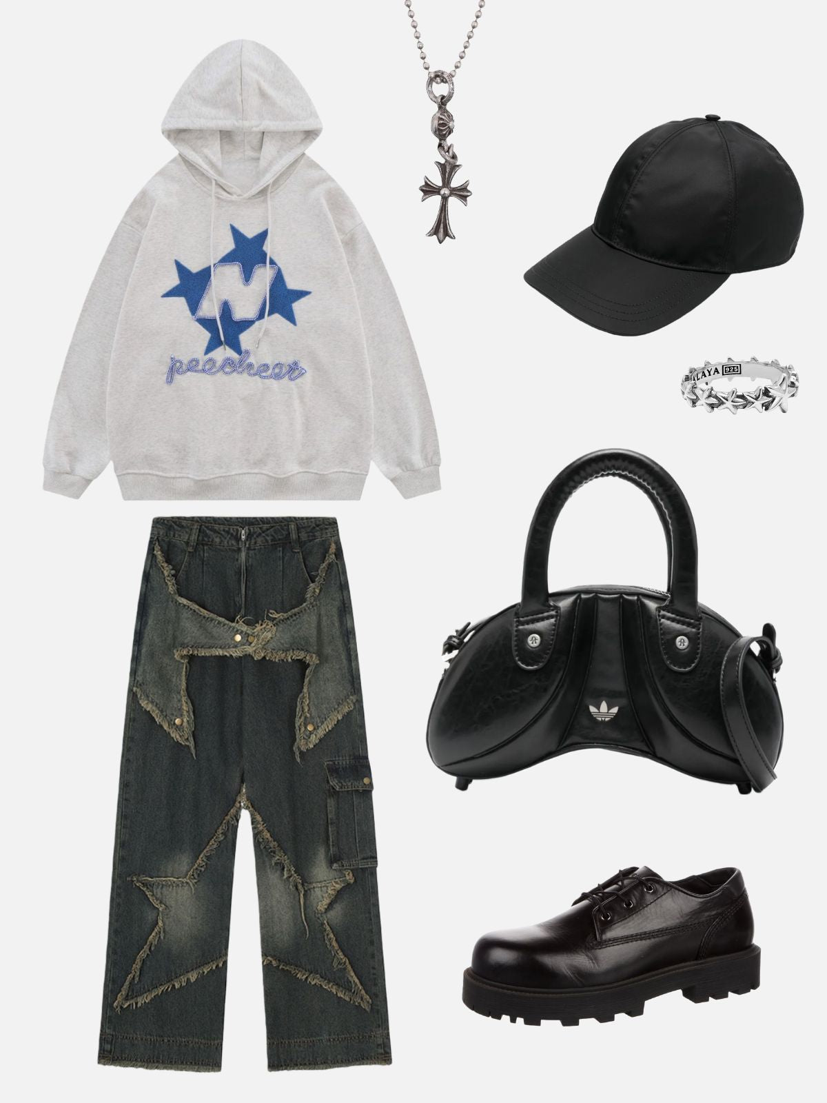 Haaura Star Baaggy Jeans