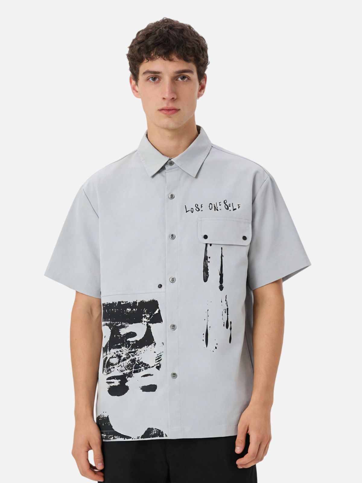 Haaura Abstract Print Shirt