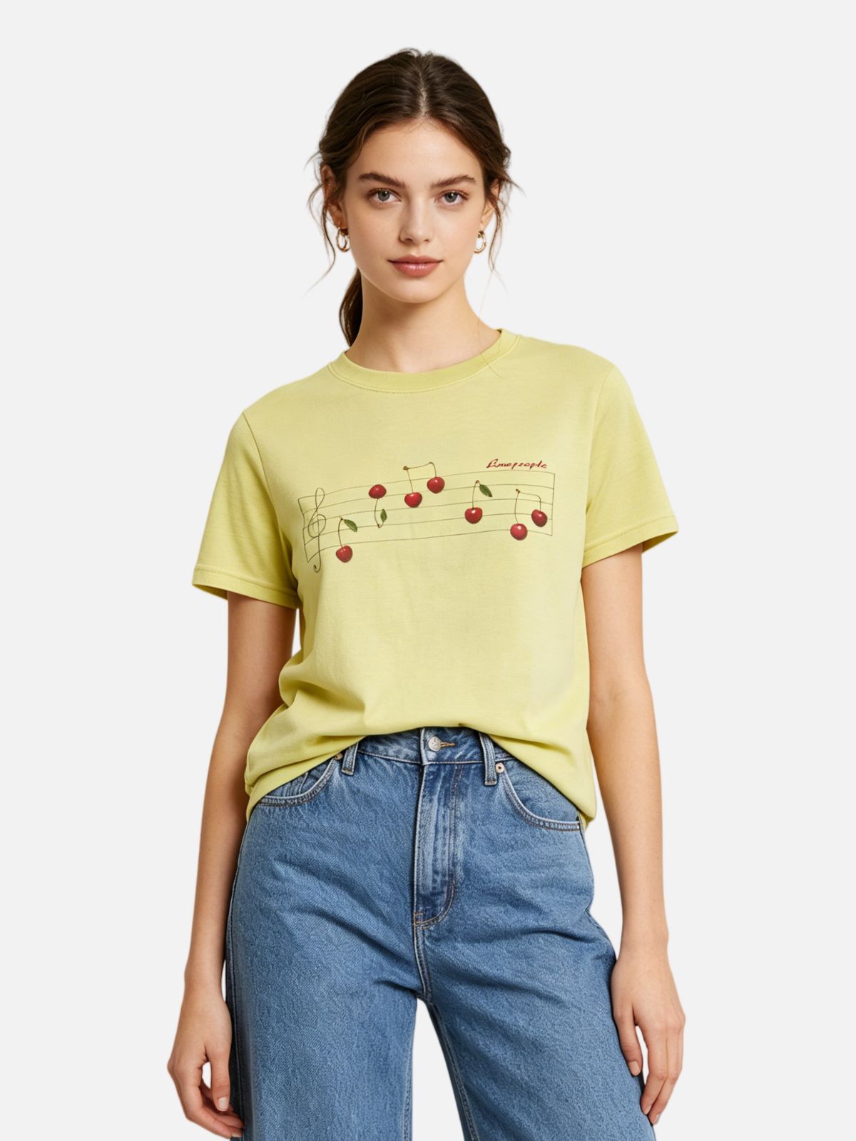 Haaura Musical Note & Cherry Tee