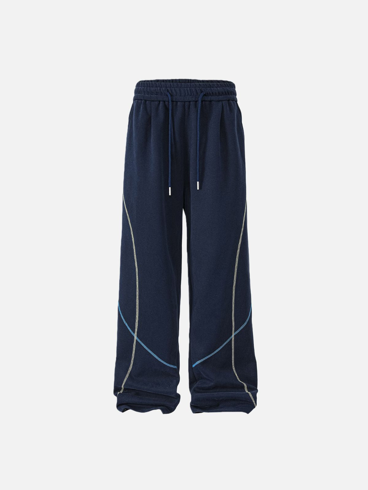 Haaura Color Blocking Stitch Baaggy Sweatpants