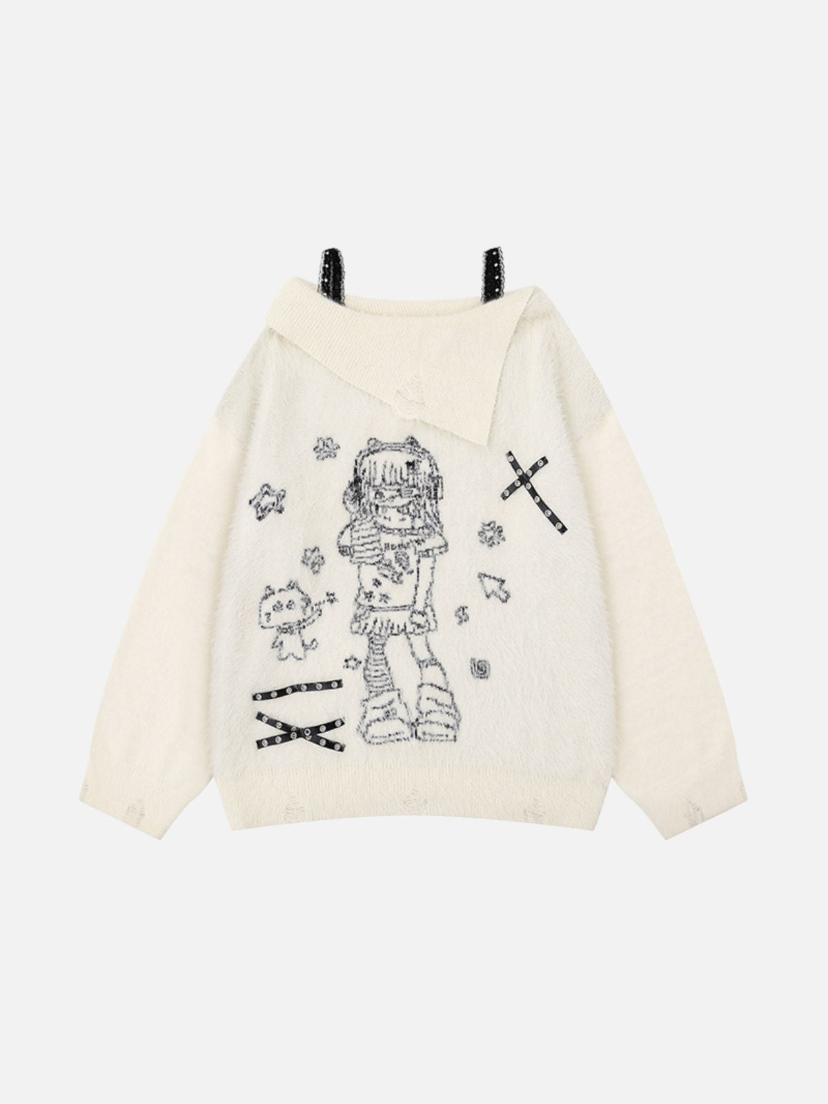 Haaura Headphone Girl Cat Sweater