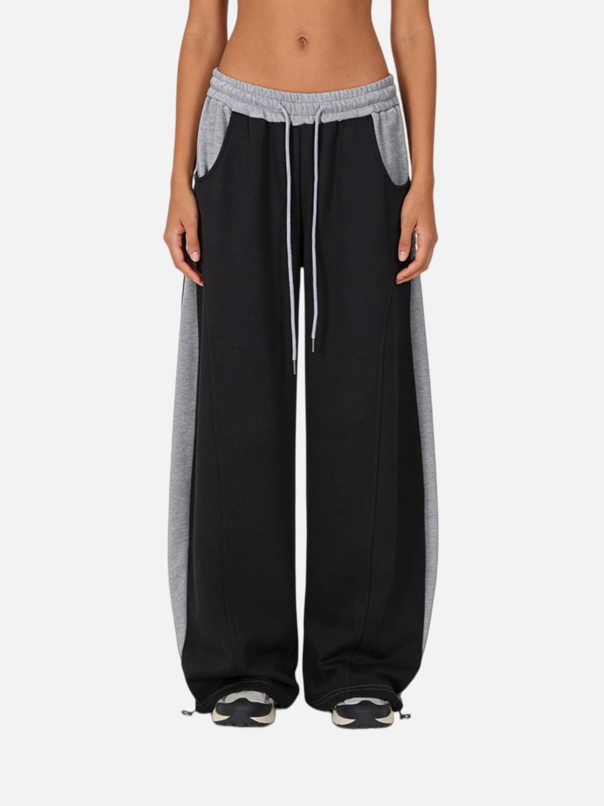 Haaura Panel Baggy Barrel Sweatpants