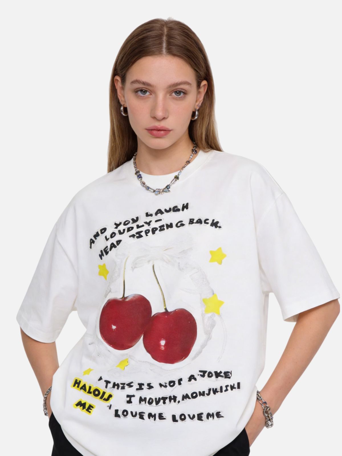 HAAURA Cherry Blossom Lace Tee