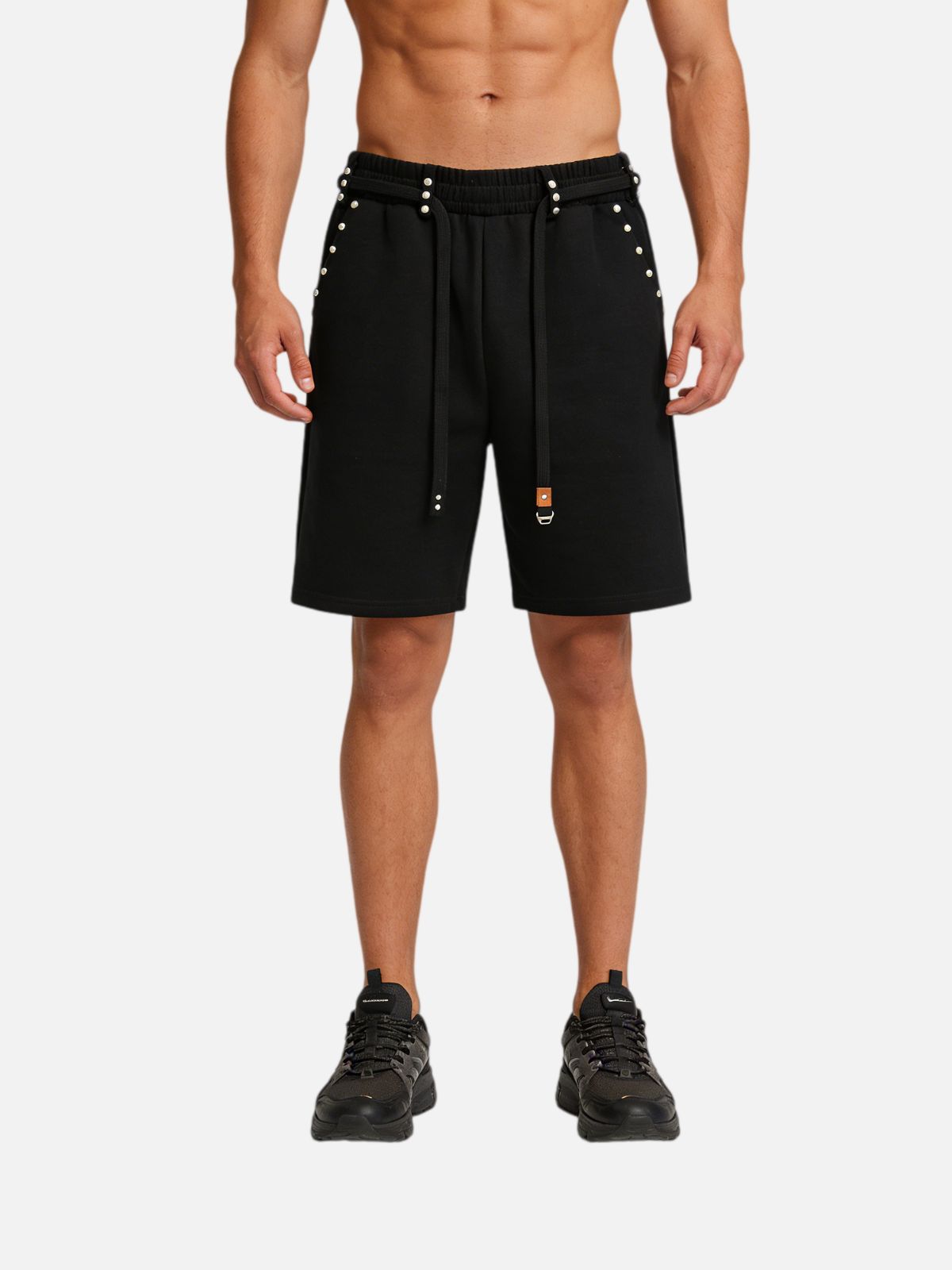 Haaura Strap Studded Shorts