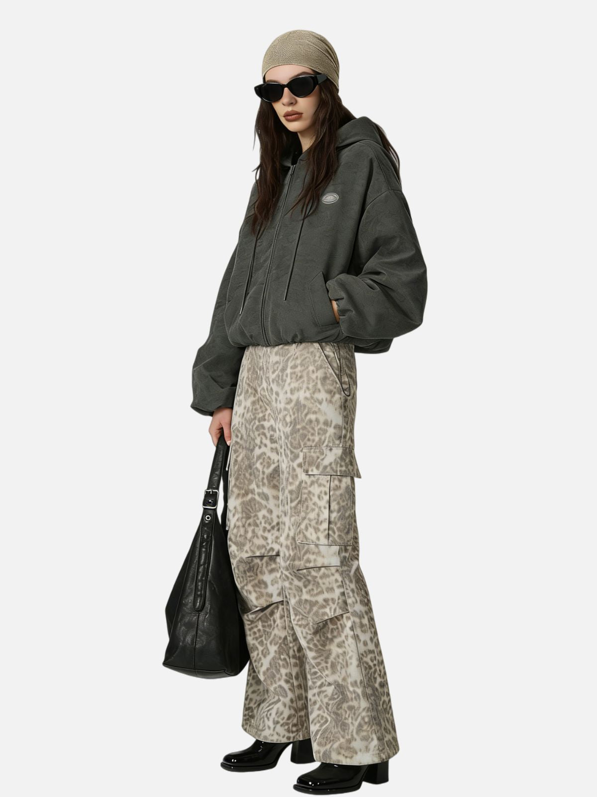 Haaura Logo Zip-Up Coat