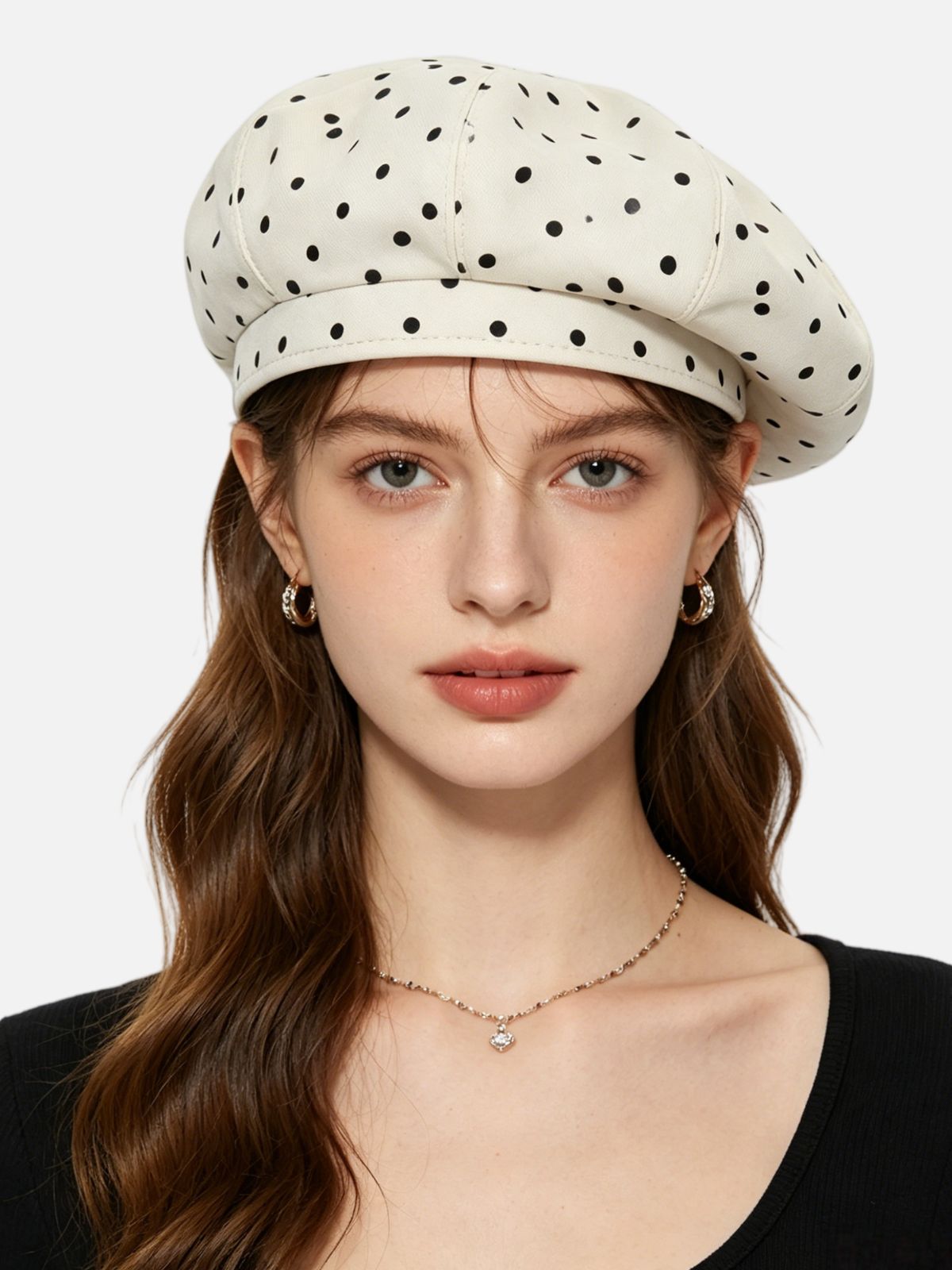 Polka Dot Beret