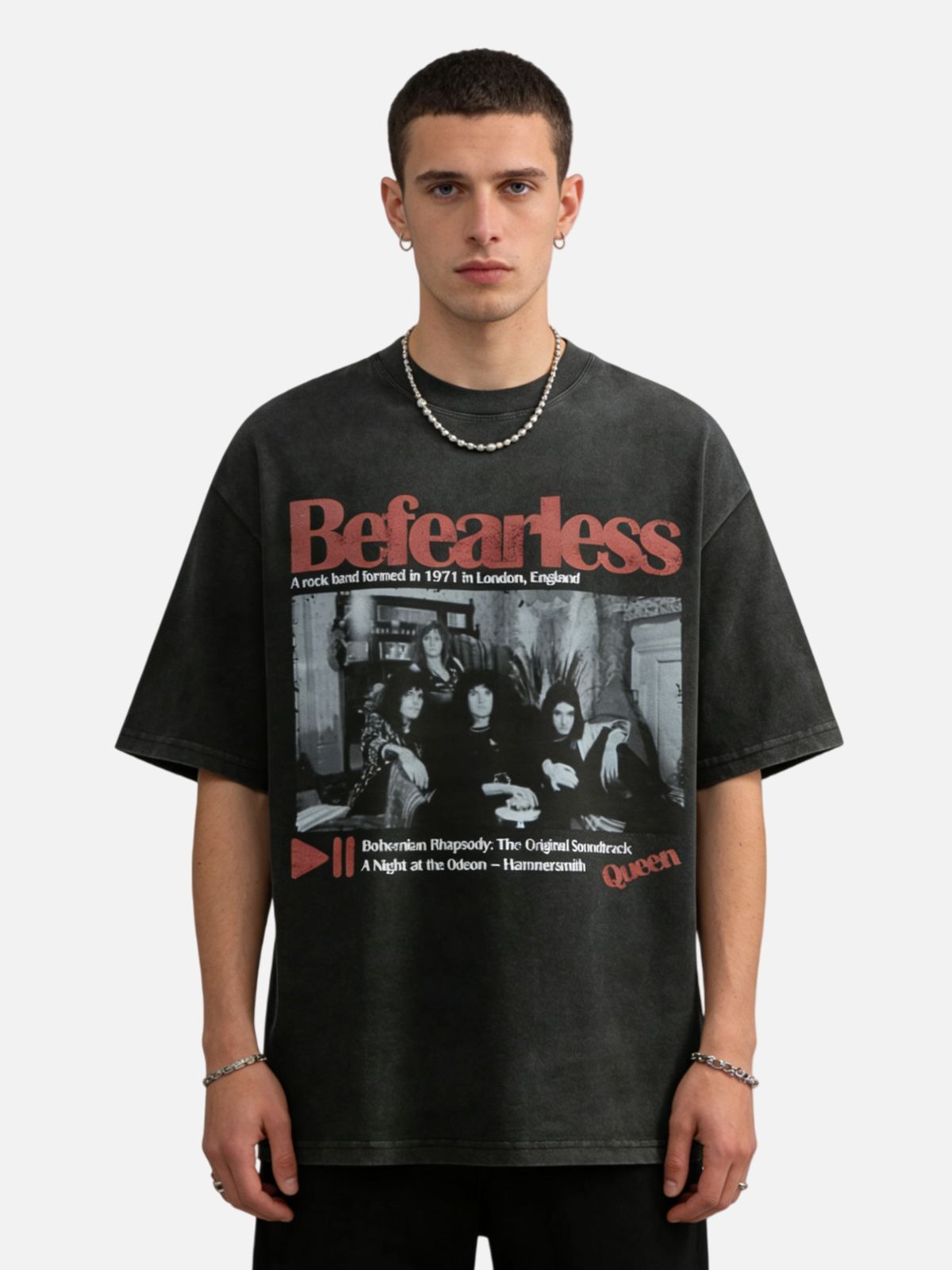 Haaura Queen Band Tribute Graphic Tee