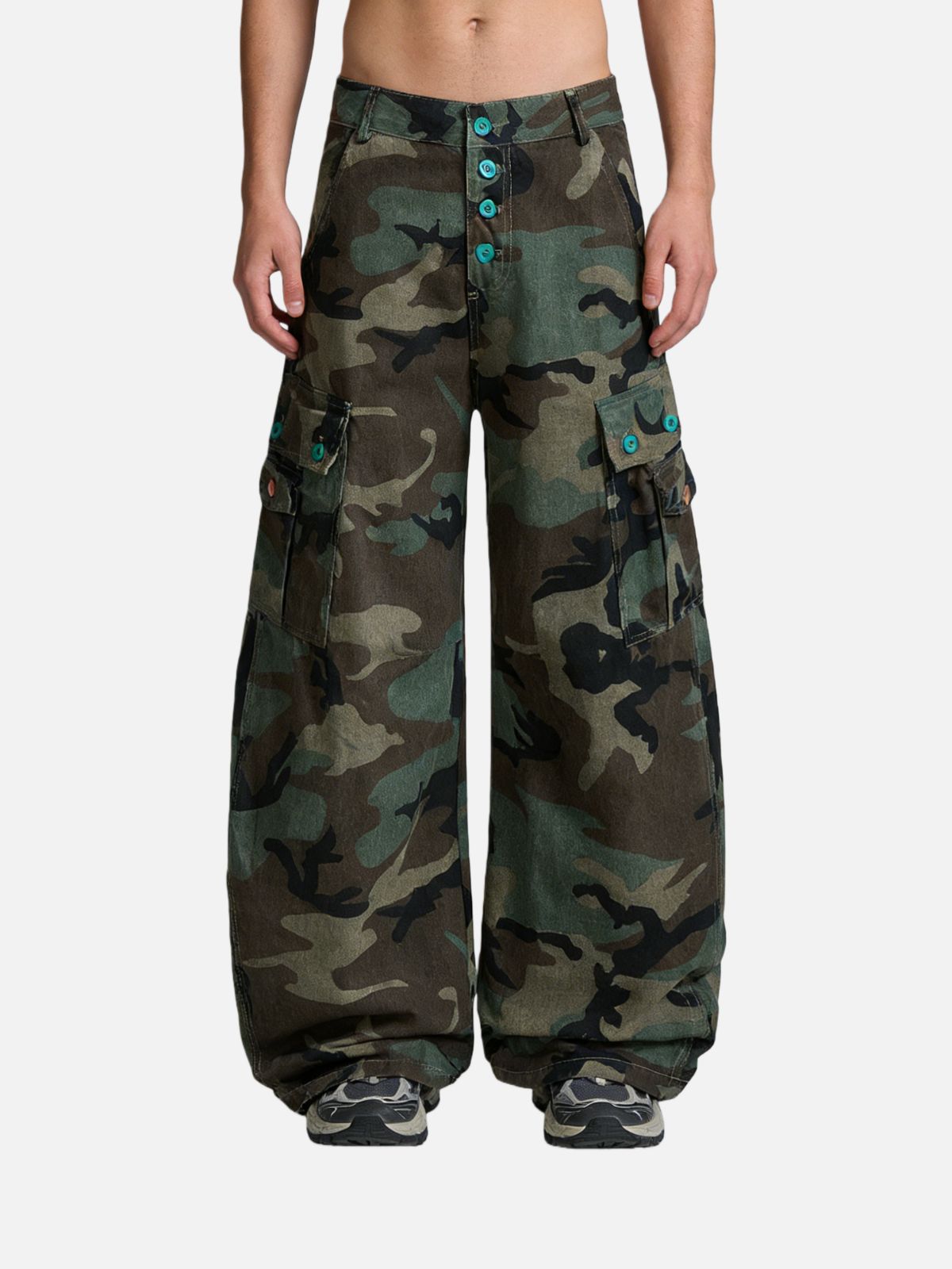 Haaura CAMO Super Baaggy Barrel Cargo Pants
