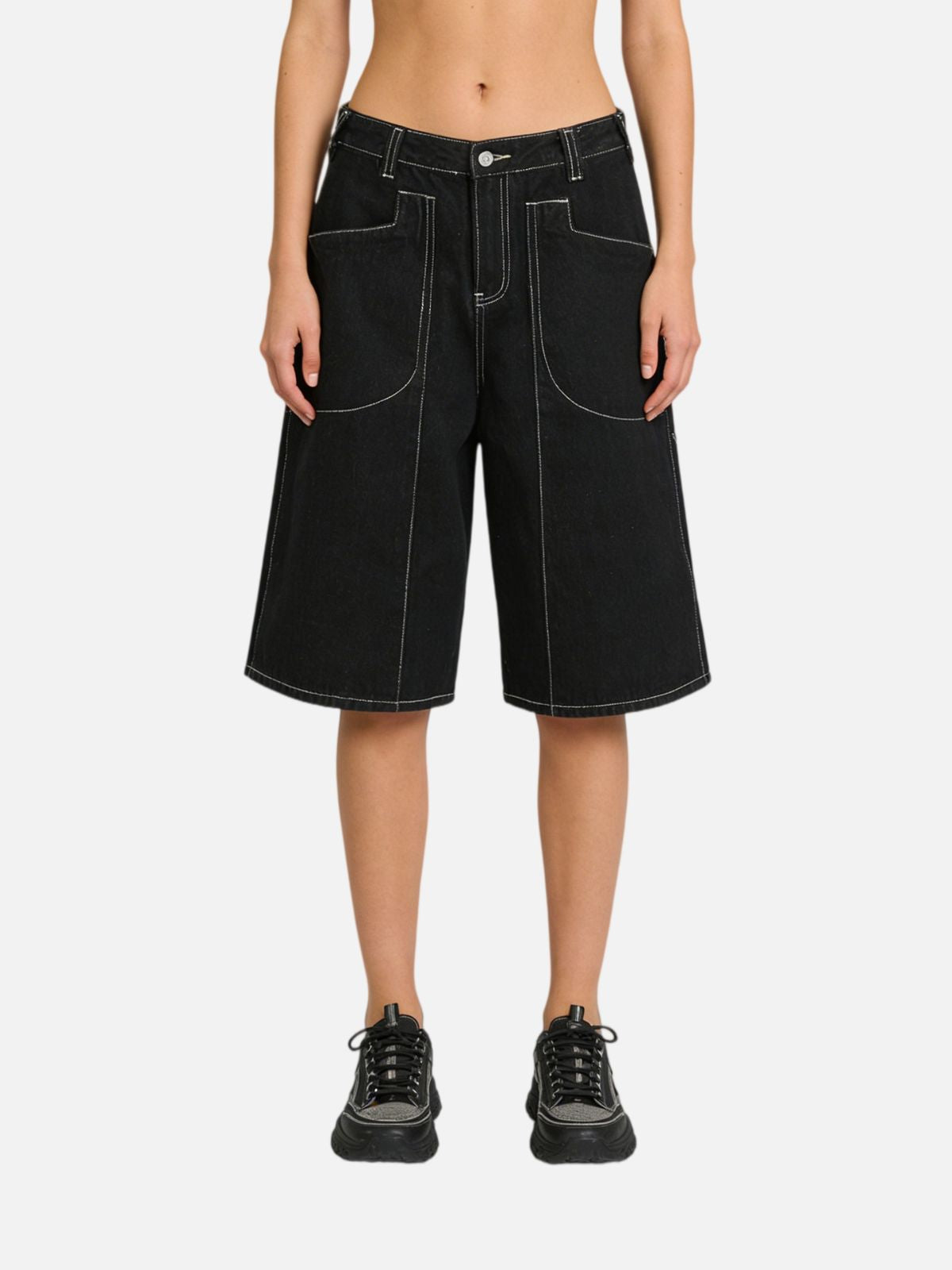 Haaura Contrast Stitch Jorts