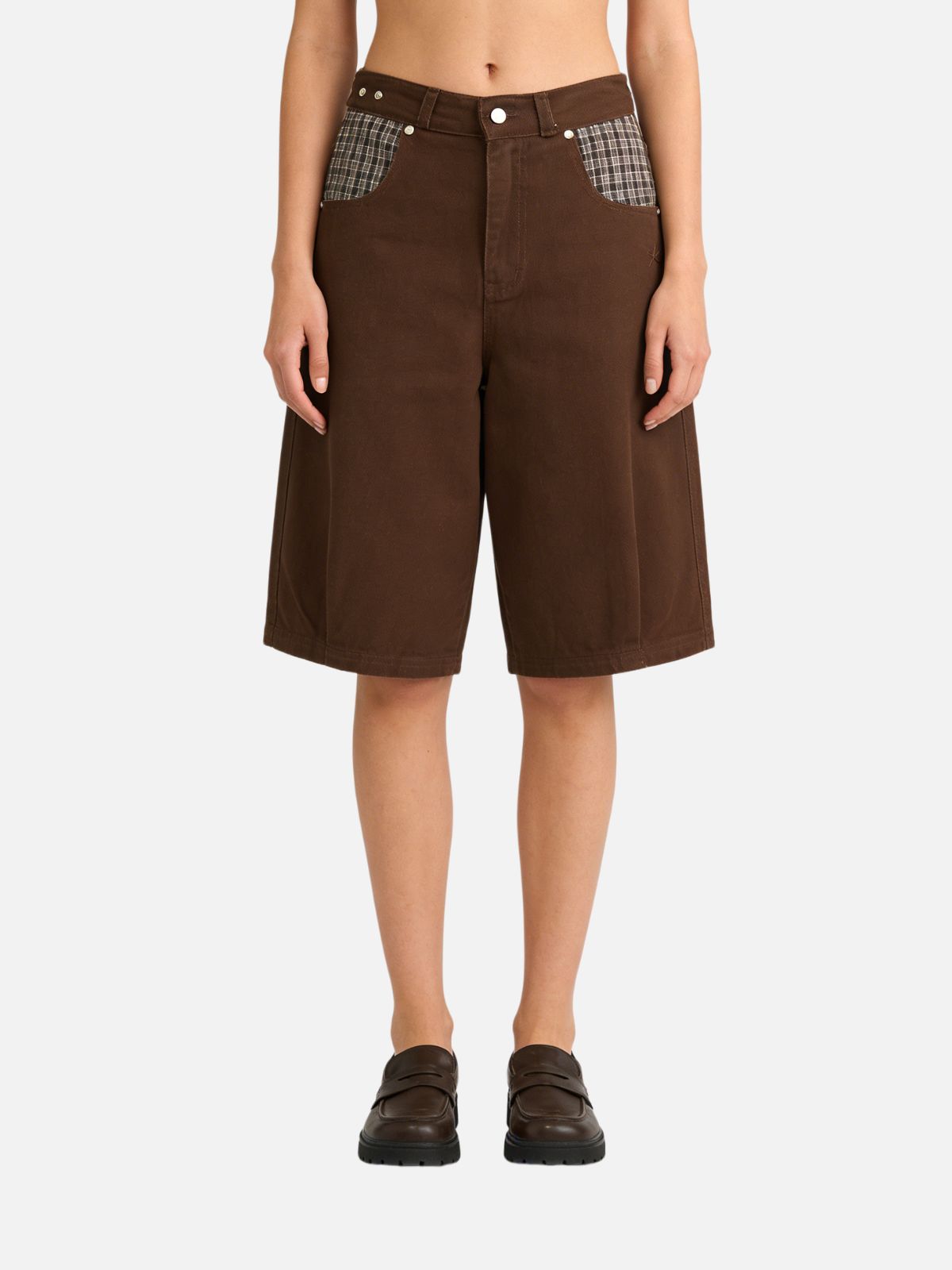 Haaura Plaid Pocket Jorts