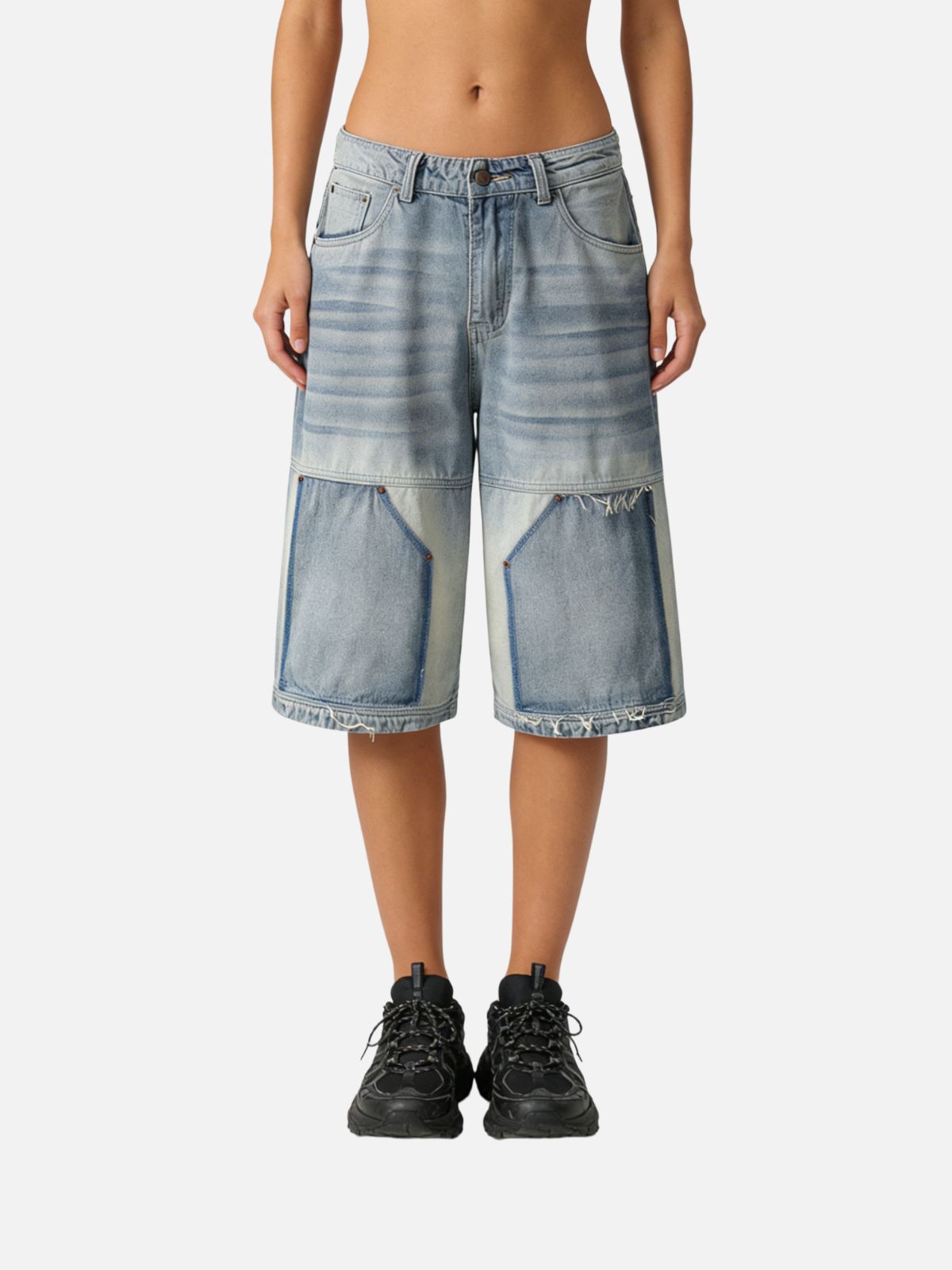 Haaura Panel Washed Longline Jorts