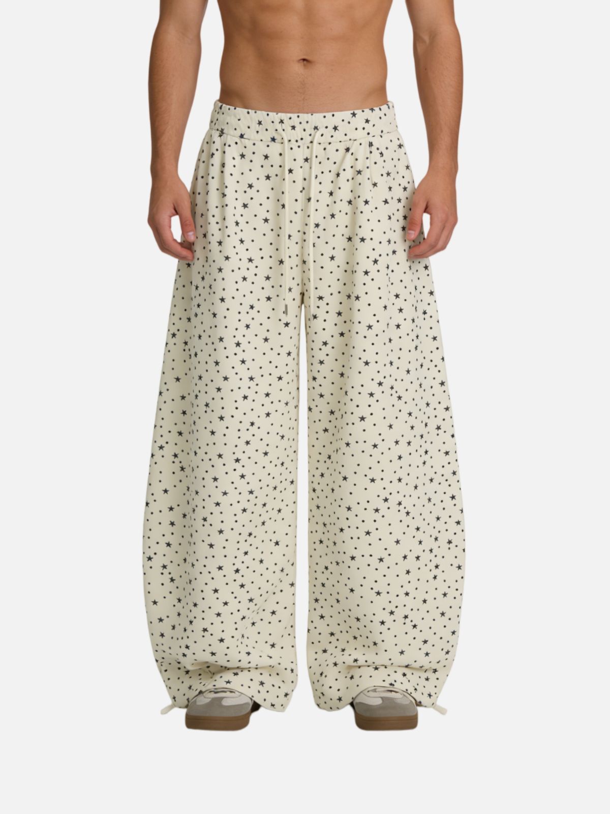 Haaura Star Graphic Baggy Barrel Sweatpants