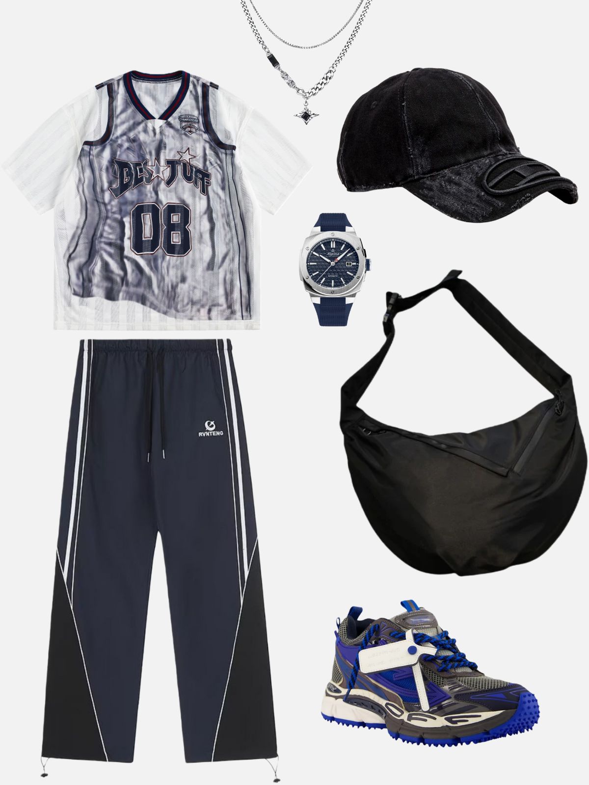 Haaura Baaggy Color Block Track Pants