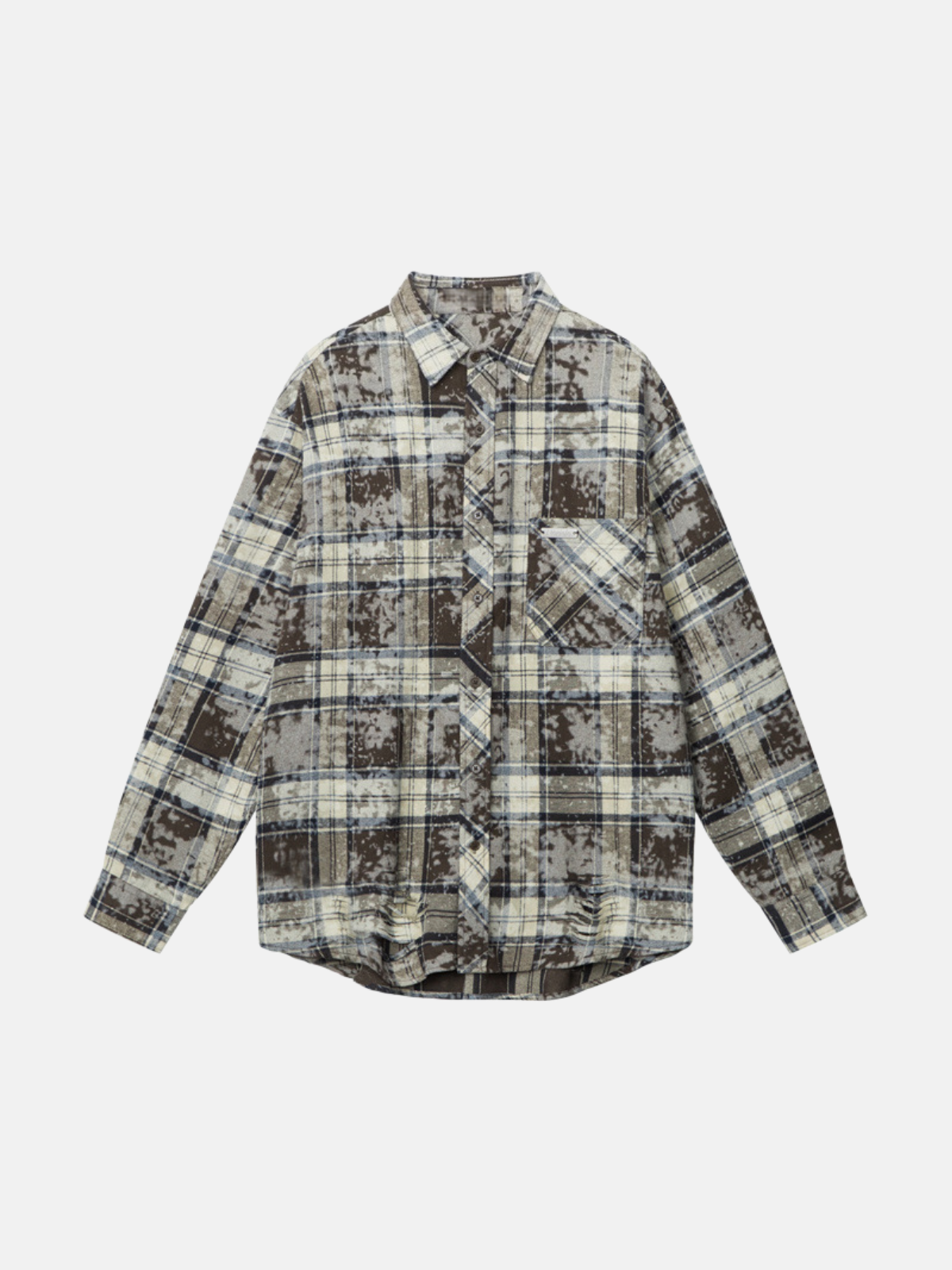Haaura Washed Multi-Tone Plaid Shirt