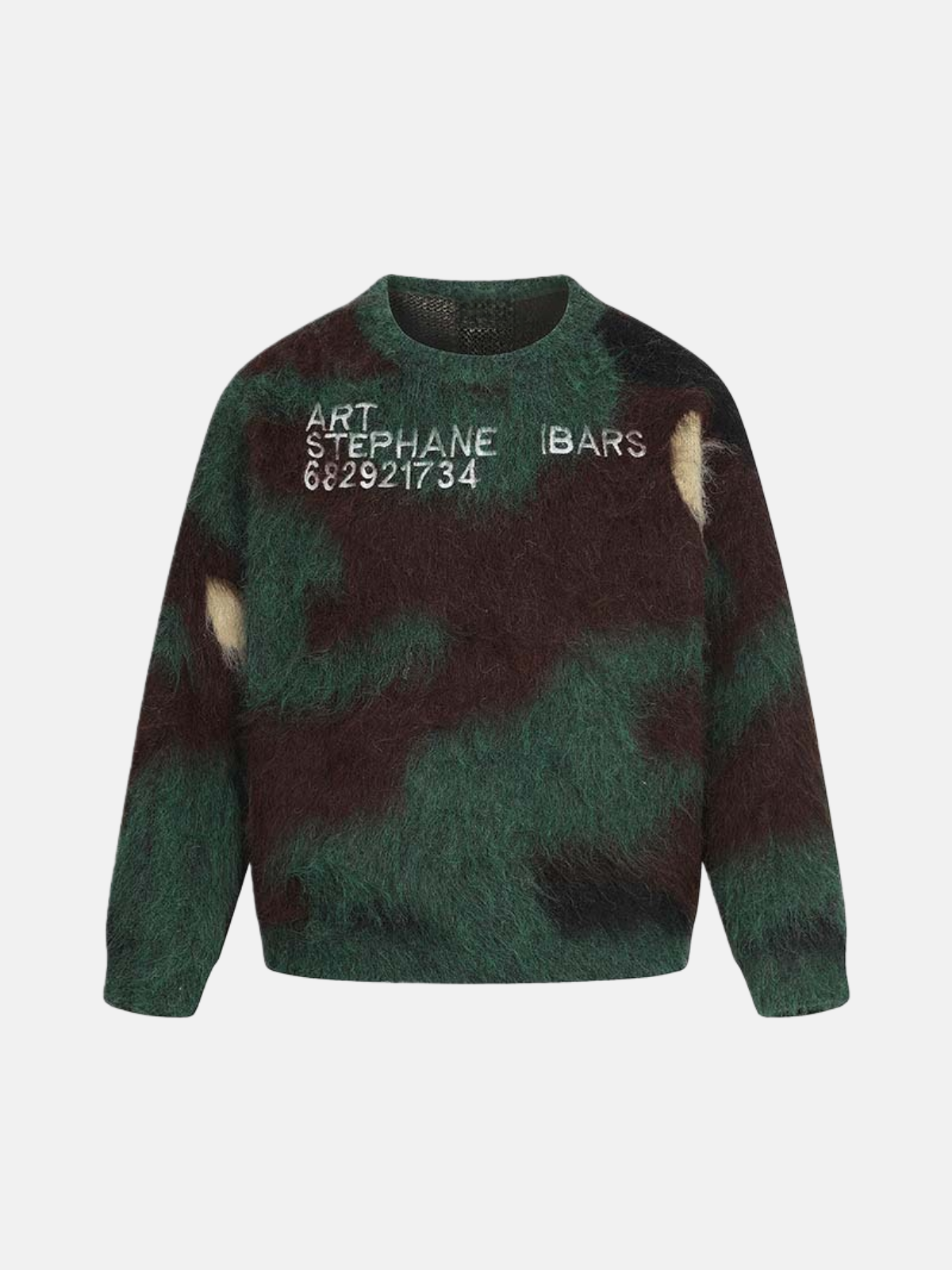 Haaura Camo Fleece Crewneck Sweater