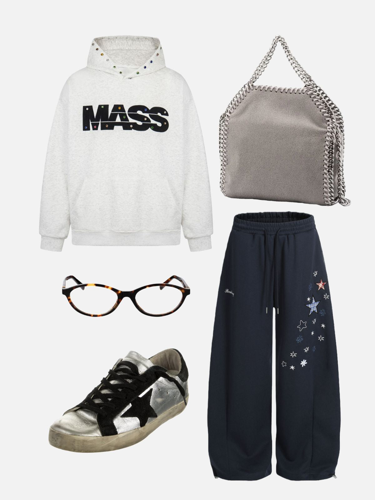 Haaura MASS Rhinestone Hoodie
