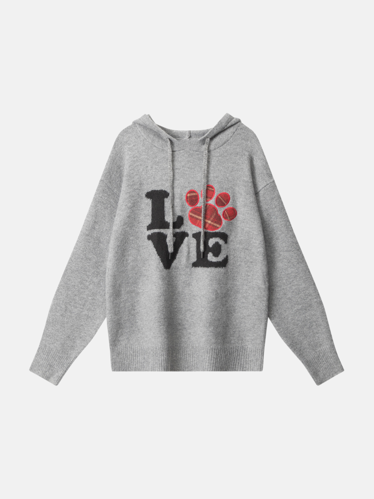 Haaura LOVE Paw Print & Nordic Graphic Hoodie