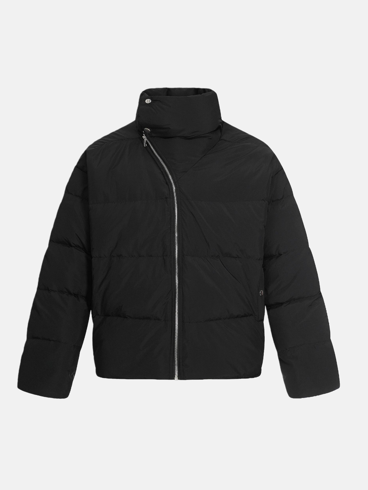 Haaura Asymmetric Zip Up Coat