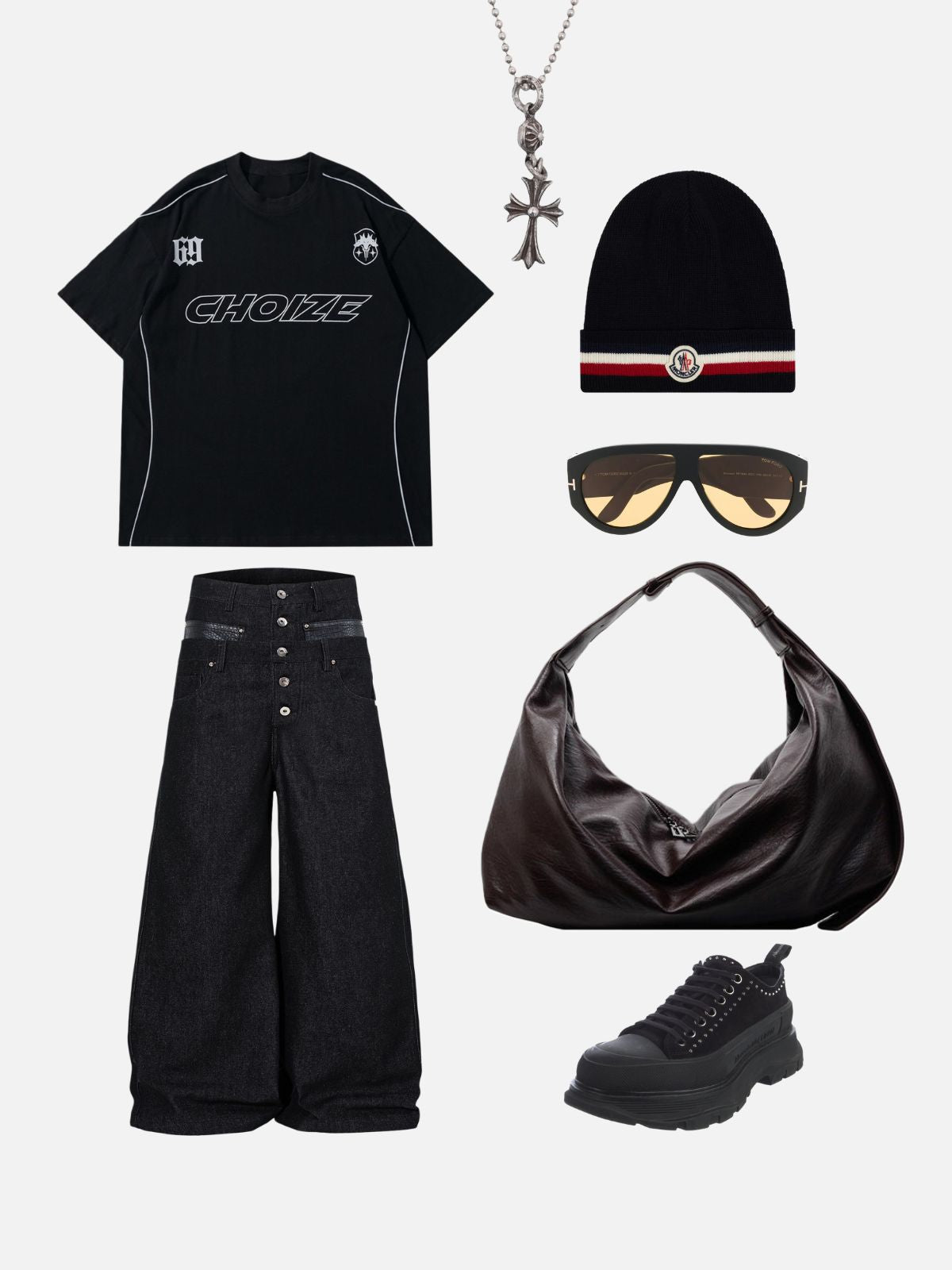 Haaura Double Waist Baggy Jeans