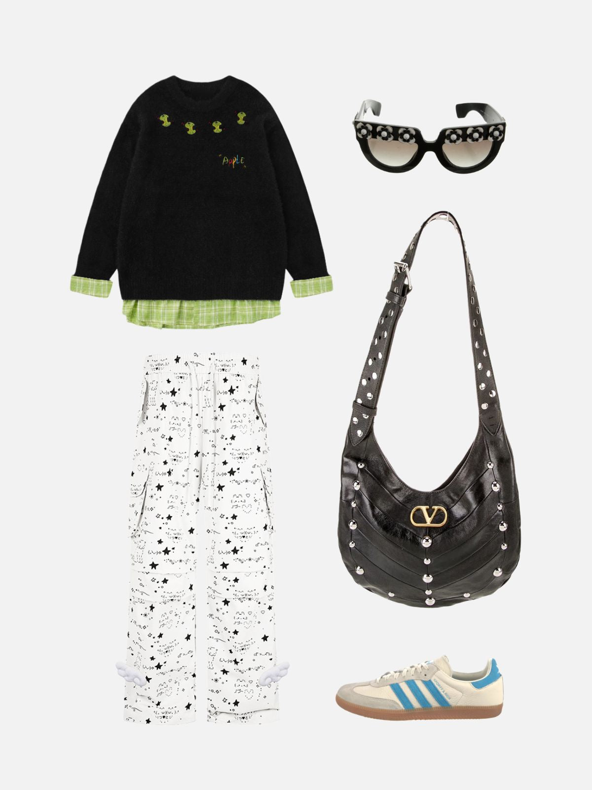 Haaura Star Doodle Drawstring Pants