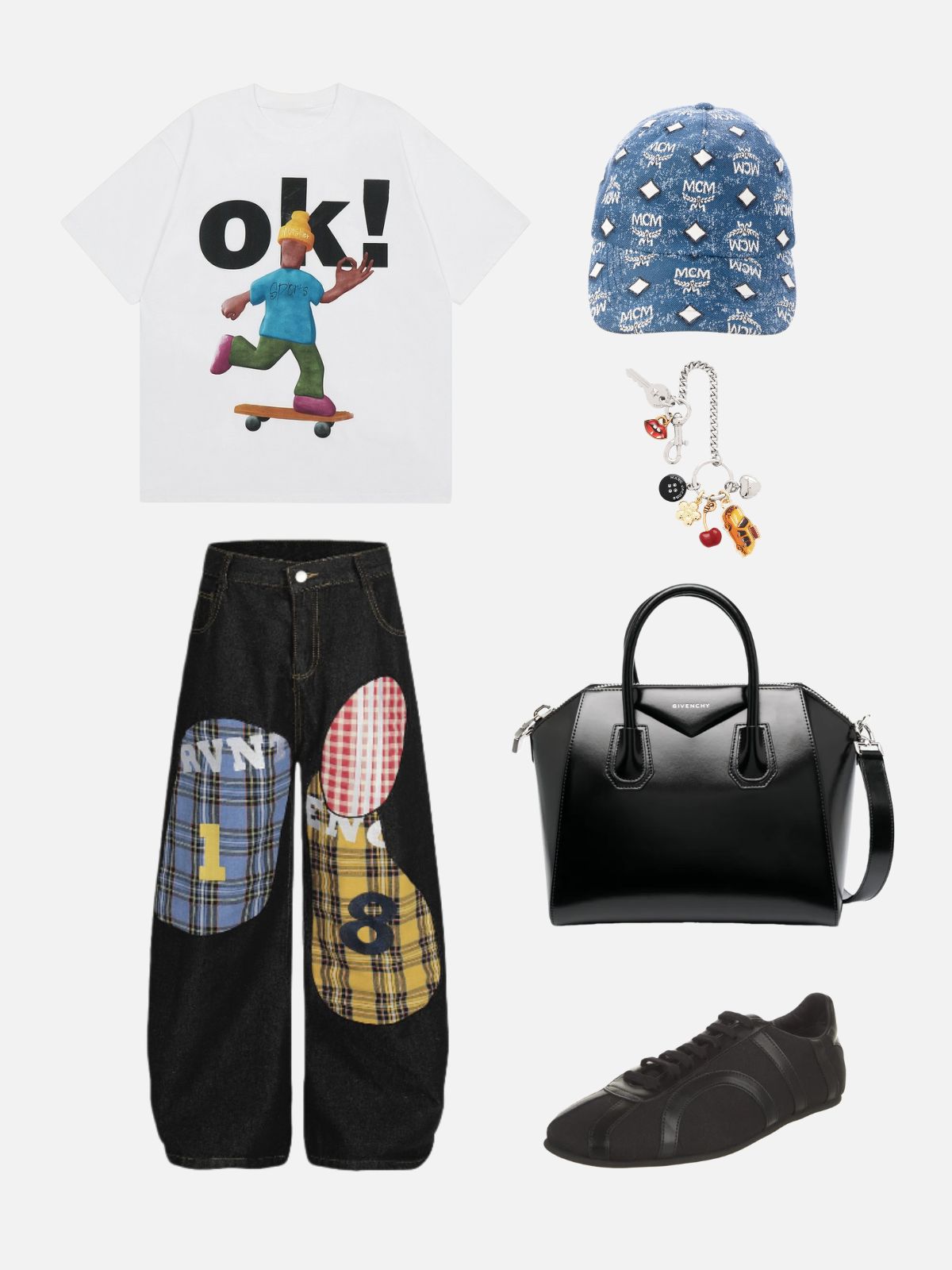Haaura “OK!” Cartoon Skater Tee