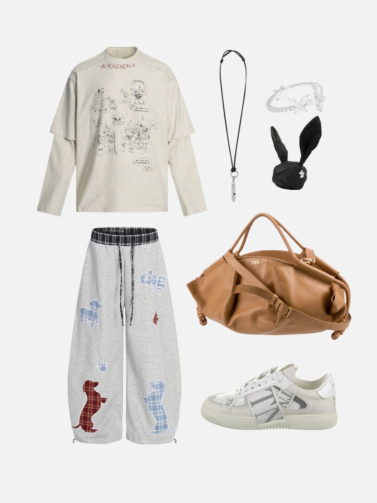 Haaura Street Cool “Dog Pack” Baggy Barrel Pants