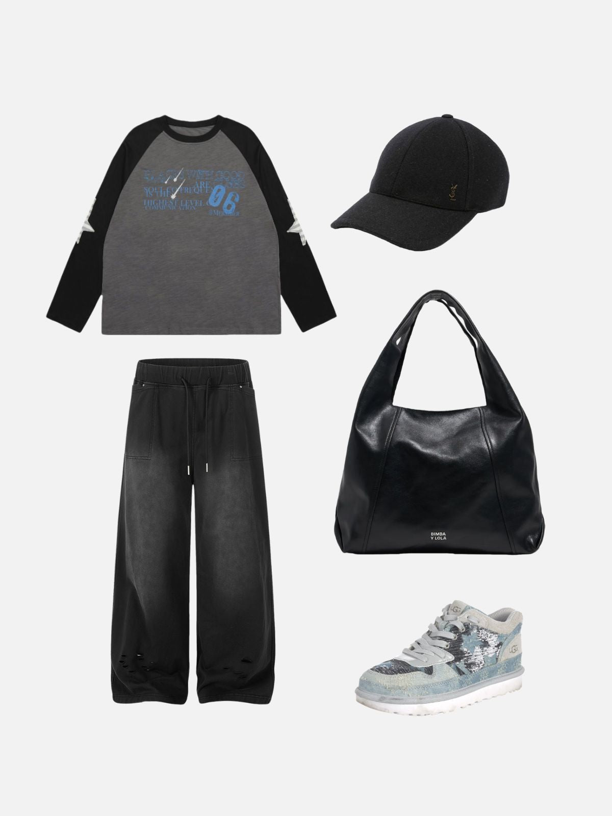 Haaura Distressed Baggy Sweatpants
